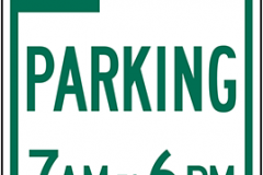 Parking with time restrictions