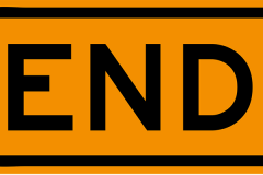 End of road work