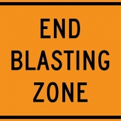 End of blasting zone