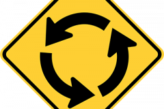Circular-intersection-roundabout-warning
