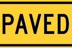 Paved road ahead