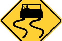 Road slippery when wet.