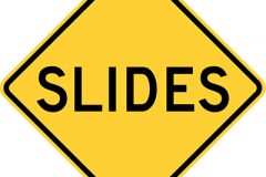 Slide area - rock or mud