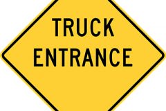 Truck entrance