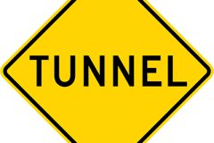 Tunnel ahead