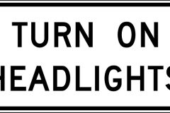 Turn on headlights
