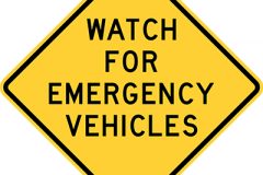 Watch for emergency vehicles