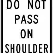 Do not pass on shoulder